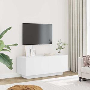 Fehér szerelt fa TV-szekrény 100 x 35 x 40 cm
