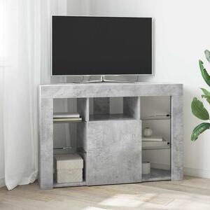 Sarok LED TV szekrény 100x40x68cm Beton Szürke Szerelt Fa