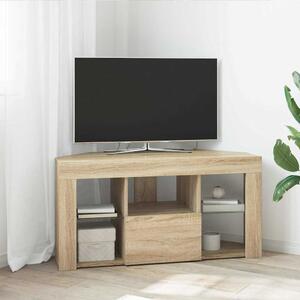 Sarok LED TV szekrény 100 x 40 x 50 cm Sonoma tölgy Szerelt Fa
