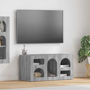 TV szekrény Szürke Sonoma 80 x 35 x 40 cm Faanyag