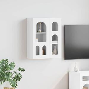 Függő szekrény polcokkal Fehér 59 x 20 x 71.5 cm Faanyag