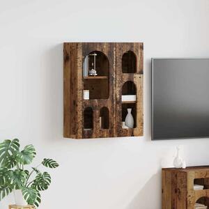 Függő szekrény polcokkal Öreg fa 59 x 20 x 71.5 cm Faanyag