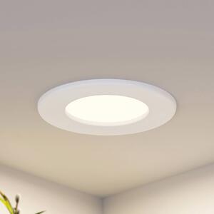 PRIOS Prios LED süllyesztett lámpa Cadance, fehér, 12 cm, 10 darabos készlet, CCT, dimmelhető, Fehér / opál, Fürdőszoba, Alumínium, Modern