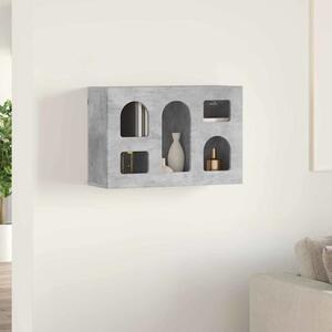Függő szekrény polcokkal Beton Szürke 60 x 20 x 40 cm Faanyag