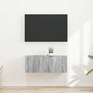 TV Fali Szekrény 2 pcs Szürke Sonoma 60 x 31 x 29.5 cm Faanyag