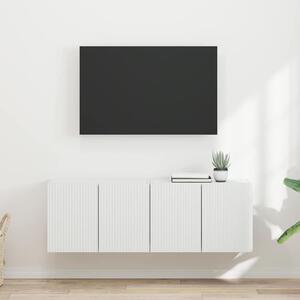 TV Fali Szekrény 2 pcs Fehér 59,5 x 31 x 40 cm Faanyag