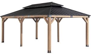 Orlando fából készült kerti fészer 3,6 x 6 m CoverTech