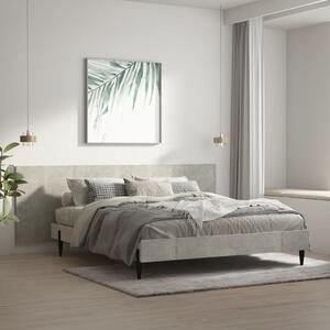 Betonszürke szerelt fali fejtámla 240 x 1,5 x 80 cm
