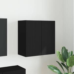 TV Fali Szekrény Fekete 59,5 x 31 x 60 cm Faanyag