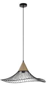 Függőlámpa COREP, Lizzie, dimmable, Fekete, Nappali, Fém