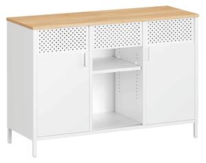 Fehér komód AUK-E1420 WT, 110×40×76 cm