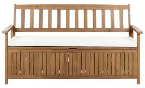 Kerti pad ülőpárnával SOVANA 160 cm Akácfa Törtfehér