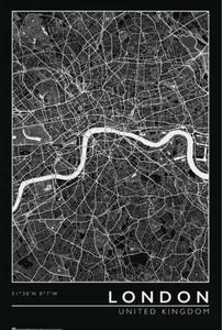 Plakát London - City Map, (61 x 91.5 cm)