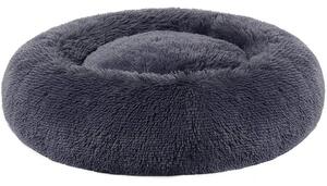 FEANDREA Kutyaágy, macskaágy, puha plüss felülettel 60 cm, sötétszürke