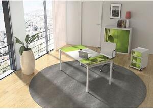 Manutan Easy Office irodabútorszett, asztal: 140 x 80 cm, zen
