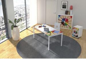 Manutan Easy Office irodabútorszett, asztal: 160 x 80 cm, zsírkréták