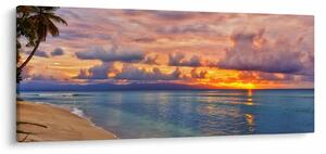 Kép - Naplemente a tengerparton (120x50 cm)