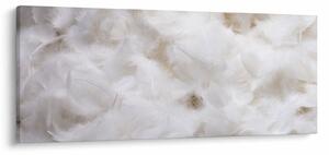 Kép - Fehér tollak (120x50 cm)