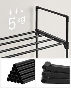 Cipőtároló, Songmics, fekete, 92x30x55 cm