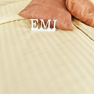 EMI krémszínű damaszt ágyneműhuzat: Francia készlet 1x (220x200) + 2x (90x70) cm