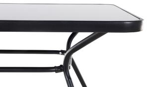 Kerti asztal Love 140 (fekete). 1010132