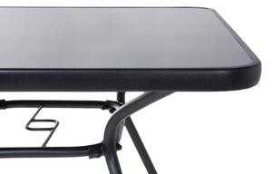 Kerti asztal Love 80 (fekete). 1010133