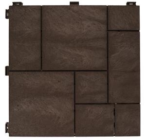 Multy home Gumi csempe STONE MOSAIC 30 x 30 cm, barna