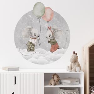 Gario Falmatrica gyerekeknek Dreamland - egerek léggömbökkel Méret: 78 x 70 cm