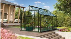 Üvegház VITAVIA URANUS 9900 tiszta üveg 3 mm zöld színű LG1042