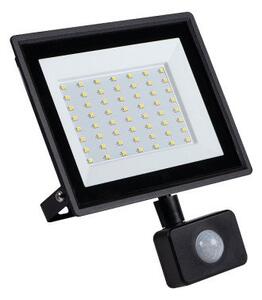 LED reflektor , 50 Watt , természetes fehér , mozgásérzékelős , IP65 , fekete , GRUN , Kanlux