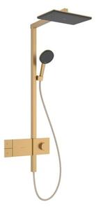 Zuhanyrendszer Hansgrohe Raindance Alive Q termosztatikus csapteleppel csiszolt bronz 24581140