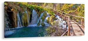 Kép - Bejárat a vízesésekhez (120x50 cm)