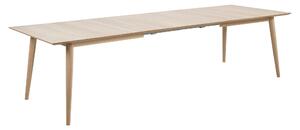 Asztal Norsica Evasoni 101, 75x100cm, Fehérített tölgy, Tölgy