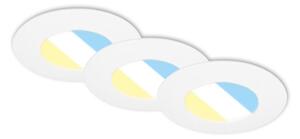 Briloner Briloner 7598036 -KÉSZLET 3x LED Fürdőszobai beépíthető lámpa LED/4,9W/230V IP44 fehér BL1867