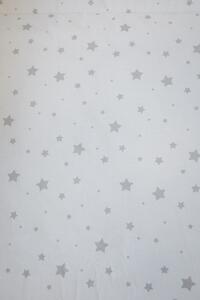 Ágynemű 3 részes - fehér alapon szürke apró csillagok
