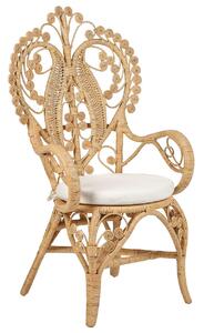 Páva alakú szék CARRARA Rattan Természetes