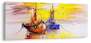 Kép - A csónak festménye (120x50 cm)