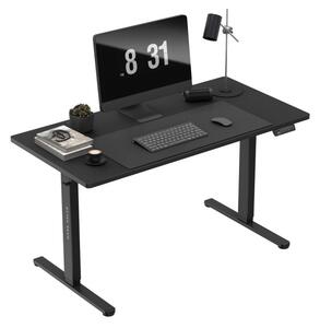 Premium íróasztal, állítható magassággal memória funkcióval, kábelrendező 140 X 70 cm, fekete