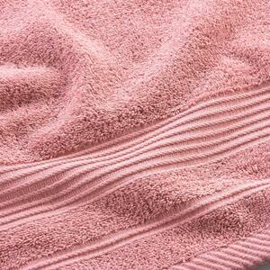 Rózsaszín frottír pamut törölköző 50x90 cm Tendresse – douceur d'intérieur