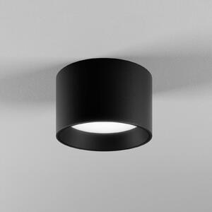 Egger Licht DLS downlight Ringo fekete Ø 12,6 cm alumínium IP54 3.000 K, dimmelhető, Fekete, Fürdőszoba, Alumínium, Modern