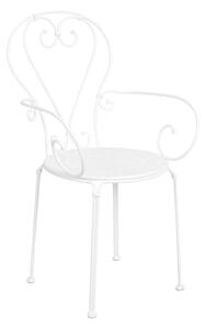 CENTURY két személyes kerti bútor szett karfás székkel, fehér