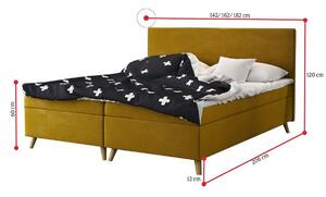 BELINA kárpitozott ágy, 160x200, sawana 21