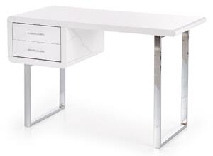 B30 íróasztal - fehér / króm