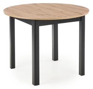 RINGO asztal - asztalap színe: kézműves tölgy, lábak - fekete