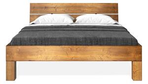Kétszemélyes ágy CURBY 200x200 tömör vintage lakk