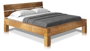 Kétszemélyes ágy CURBY 160x200 tömör vintage lakk