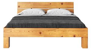Kétszemélyes ágy CURBY 200x200 tömör lakk