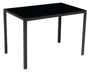Catini Austin Étkezőgarnitúra 4x szék + asztal - Fekete