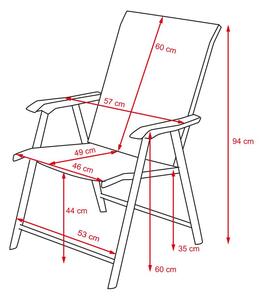 Avenberg NOEMI összecsukható szék szett - 4db