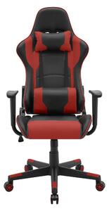 SILVERSTONE Irodai szék, fekete/piros